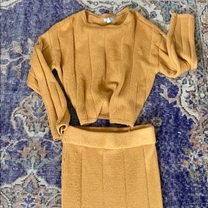 Knit sweater/skirt SET